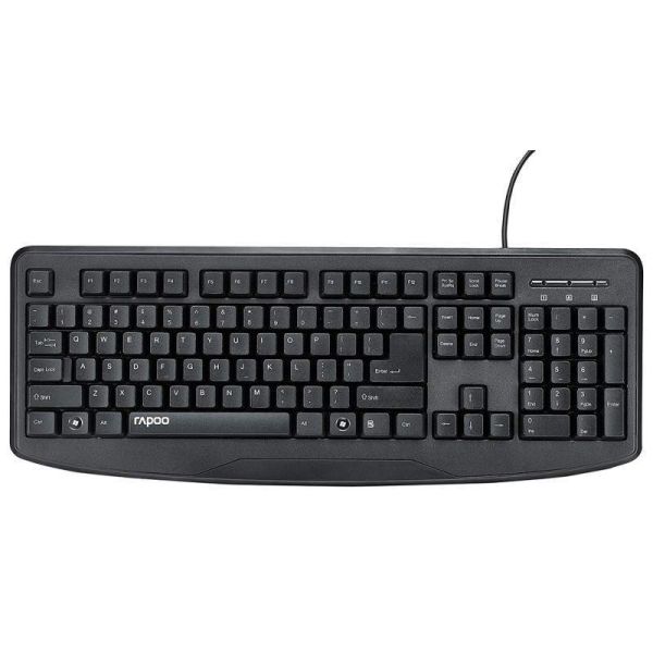 TECLADO RAPOO NK2500 WIRED BLACK