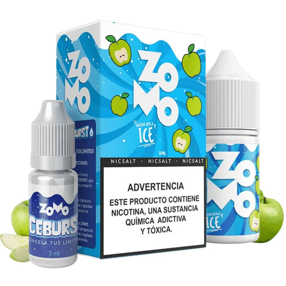 SALT ZOMO 30ML 20MG GREEN APPLE ICE