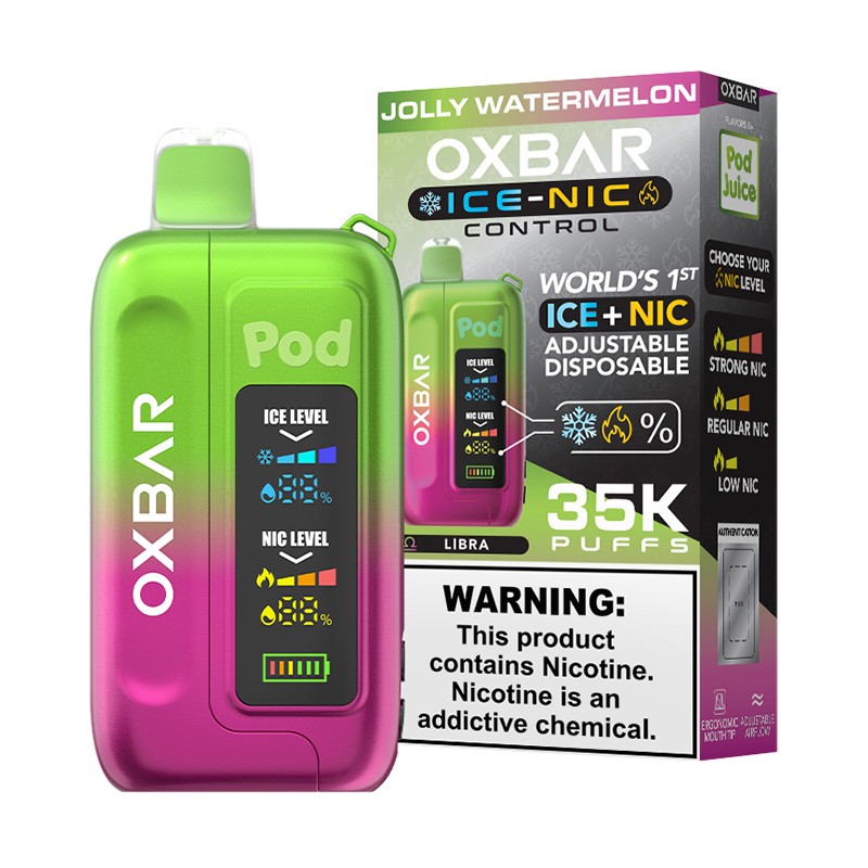 OXBAR 35K ICE+NIC JOLLY WATERMELON