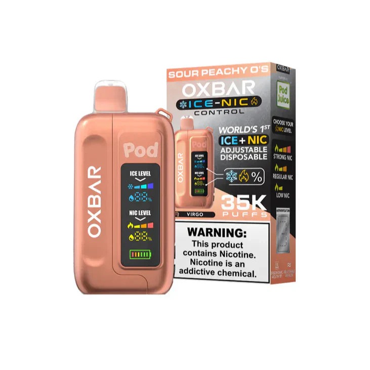 OXBAR 35K ICE+NIC SOUR PEACHY OS