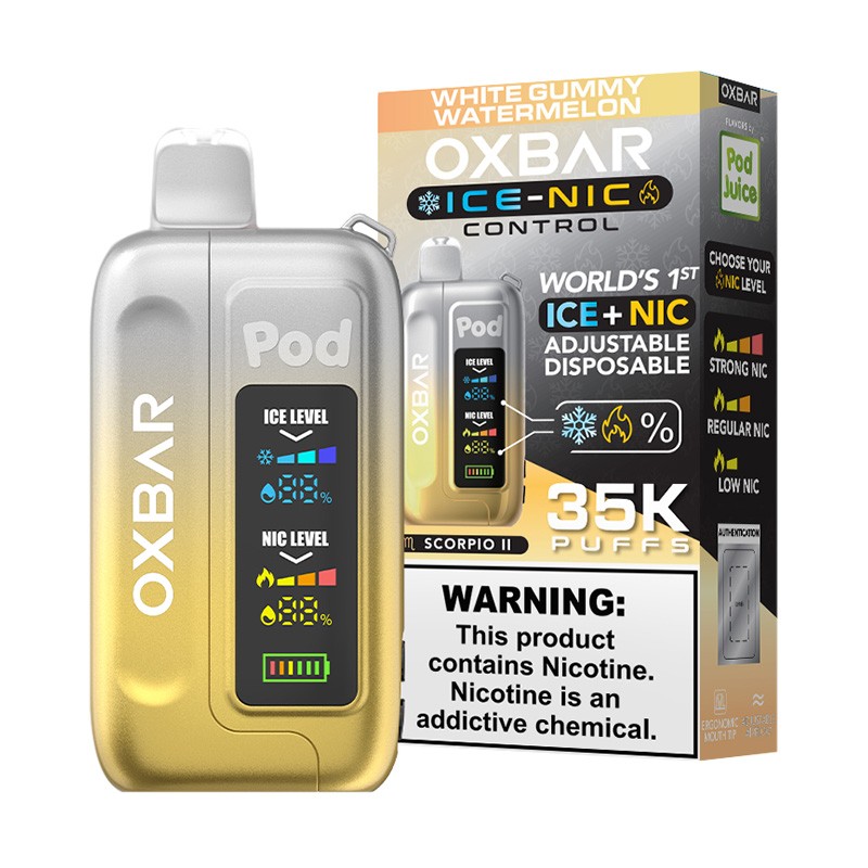 OXBAR 35K ICE+NIC WHITE GUMMY WATERMELON