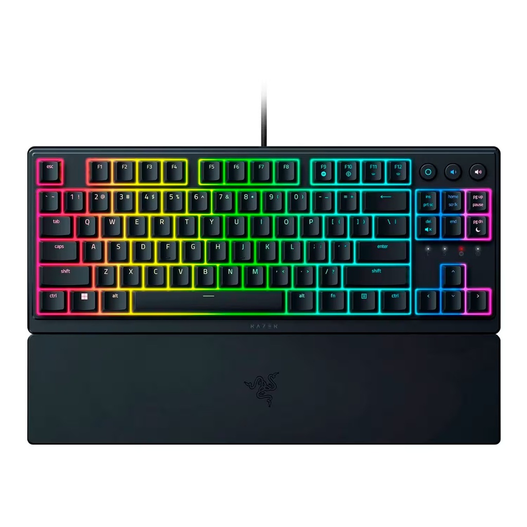 Teclado Gamer Razer Ornata V3 Tenkeyless con Cable - Negro RZ03