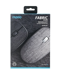 MOUSE RAPOO FABRIC COVER 3510 PLUS WIRELESS BLACK